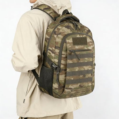 18 Inch Jungle Camo Teen School Backpack, 35L Water Resistant Large Capacity Bookbag with Luggage Strap, Daypack for Boys Girls School Daily Travel, Jungle Camouflage - color: Camo Backpack Single Pack-2