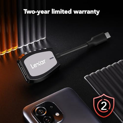 Lexar Dual-Slot SD/Micro SD Card Reader, Up to 312MB/s Read, USB-C | Works w/ USB-C Computers, Compact, LED Activity Indicator, UHS-I Backwards Compatible, LRW470U-RNHNU - style: MicroSD / SD Dual-Slot USB-C