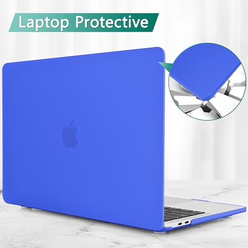 May Chen for MacBook Pro 16 Inch 2019 Release Model:A2141,Smooth Matte Hard Shell Case Cover Screen Protector & Keyboard Cover for MacBook Pro 16 Retina with Touch ID & Touch Bar - Dark Blue - color: Dark blue