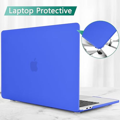 May Chen for MacBook Pro 16 Inch 2019 Release Model:A2141,Smooth Matte Hard Shell Case Cover Screen Protector & Keyboard Cover for MacBook Pro 16 Retina with Touch ID & Touch Bar - Dark Blue - color: Dark blue