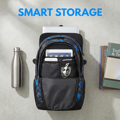 rickyh style School Backpack Travel Bag for Men & Women Lightweight College Back Pack with Laptop Compartmen - color: 09bw