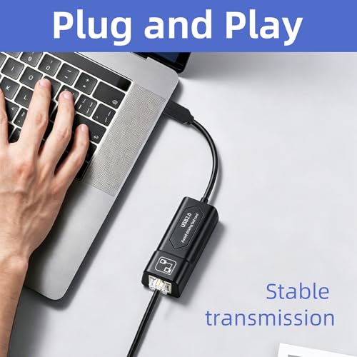 Ethernet to USB,USB to Ethernet Adapter,100Mbps to USB 2.0，Network Adapter for Laptop Computer,Desktop Computer,MacBook Pro,Compatible with Windows, macOS, and Linux