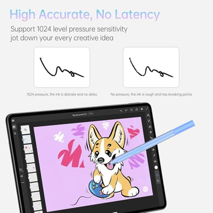 Stylus Pen for HP Omnibook/Envy/Spectre/Pavilion x360, 1024 Pressure | MPP 1.51 Stylus Pen with Palm Rejection, 2500H Battery Digital Pen with Eraser for Drawing/Note-Taking, AAAA Battery Included - color: Blue
