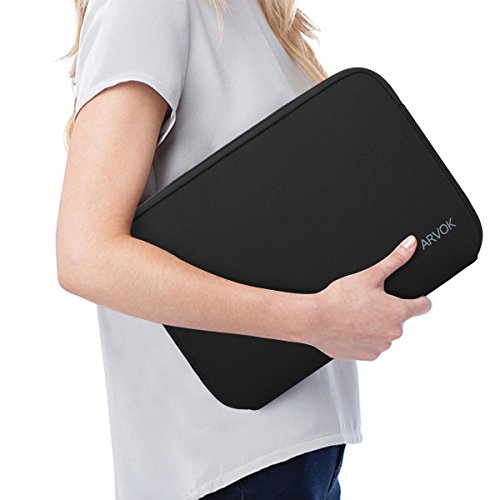 ARVOK 15 15.6 16 inch Laptop Sleeve Case, Water-Resistant Notebook Computer Pocket Tablet Briefcase Carrying Bag Pouch Skin Cover for HP/Dell/Lenovo/Asus/Acer, Black - color: Black, size: 15.6 inch