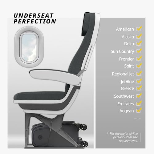 Verage Underseat Carry On Luggage with Wheels,14-Inch,Gray | Personal Item Bag,Airline Approved, Laptop Compartment, USB Charging Port - color: Grey, size: 14-Inch Compact Underseat