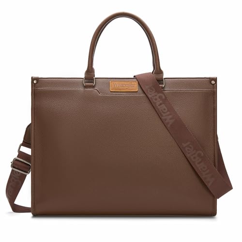Wrangler Laptop Tote Bag for Women Western Style Work Crossbody Bag - color: Coffee