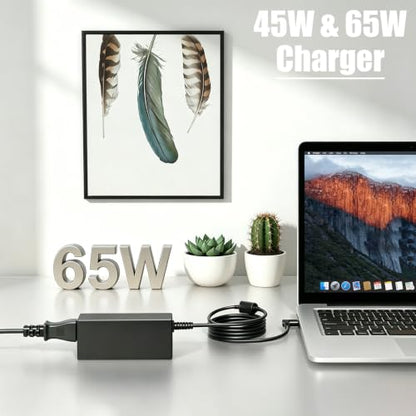 65W 45W Power Cord Fit for HP Laptop Charger Blue Tip 741727-001 721092-001 | for Pavilion X360 11 13 15 17 Stream 14 13 Computer Charging Cord HSTNN-DA40 719309-001, 19.5V 2.31A 3.33A