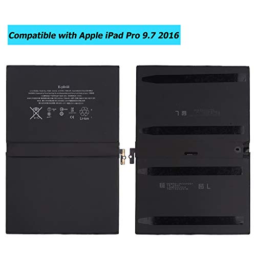 [2023 New] A1664 Replacement Battery Compatible with ipad Pro 9.7 2016 Edition Internal New A1673 A1674 A1675 7306mAh