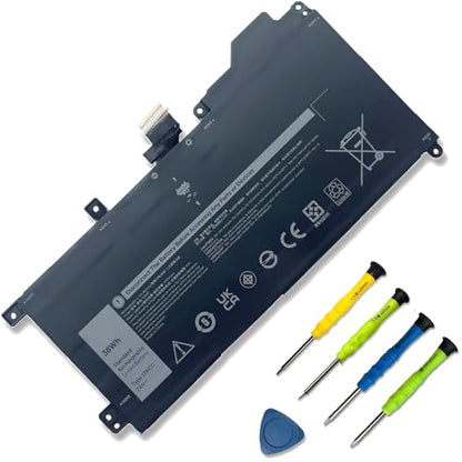 1FKCC Laptop Battery Compatible with Dell Latitude 7200 7210 2-in-1 Series Notebook T04J T04J001 T04J002 09NTKM 9NTKM T5H6P 0D9J00 D9J00 0KWWW4 KWWW4 7.6V 38Wh 4750mAh 2-Cell