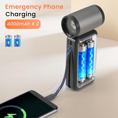 130,000 RPM Rechargeable Compressed Air Duster, Black | Stepless airflow, LED work light and 4 attachments for keyboards, computers, cars and narrow spaces - color: Black