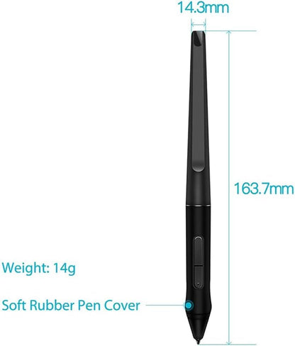 PW500 Battery-Free Stylus Pen for Huion KAMVAS Pro 22 Inspiroy Q11K V2 Q620M GT-221 GT2201 Graphic Tablet Drawing Digital Pen Touch Screen Active Laptop Stylus S-Pen
