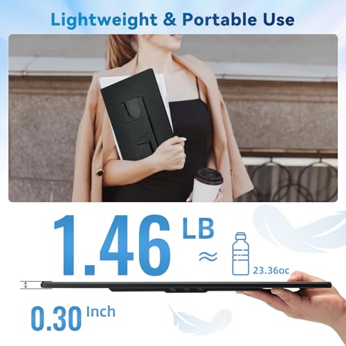 Portable Monitor Laptop Screen Extender - 16" 1200P FHD Travel External Display USB-C HDMI Port Detachable Kickstand Gaming Monitor Compatible with Wins Mac Chrome Dex Phone - size: 16" Monitor-B