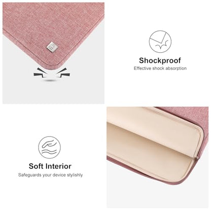 DOMISO Laptop Case Computer Sleeve Bags for 16 inch MacBook Pro M4/M3/M2/M1 Pro/Max A3403 A3186 A2991 A2780 A2485 A2141,Compatible with 15.6 inch HP Lenovo Dell XPS 16, Pink - color: Pink, size: 15.6 inch
