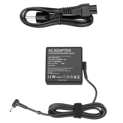 90W Laptop Charger Compatible with Asus Vivobook 15X 14X 16X 17X K1703Z M1703Q M1603Q D1603Q Y1603C ExpertBook B1500 P2451F P751J Asus Q529Z Q524U Q534U UX533F UX480F Power Cord ADP-90LE B