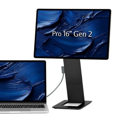 SOTSU FlipAction Pro 16" Gen 2 | 2.5K Portable Monitor | 2560 x 1600 (WQXGA) | 120 Hz | 100% DCI-P3 | 400 Nits | Pivot Rotate | Full Metal CNC | Perfect Match for Mac and Windows (Universe Black) - color: Universe Black