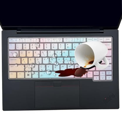 Keyboard Cover for 2026 2025 2024 Lenovo Thinkpad T14 T14s Gen 6/Gen 5 14", Thinkpad E14 Gen 7 14", Thinkpad L14 P14s Gen 6/Gen 5 14" US Layout (Not Fit T14 T14s L14 P14s Gen 4/3/2/1, E14 Gen 6/5/4) - color: Clear