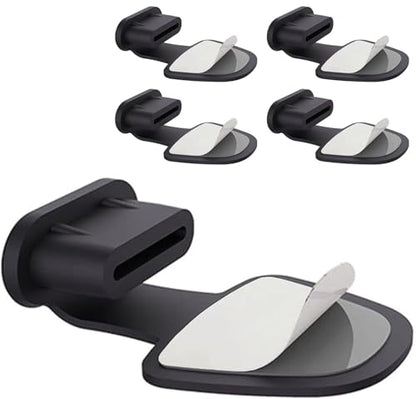 5Pcs USB C Dust Plug Silicone Detachable Adhesive Anti-Lost Anti Dust Plug Cover Compatible with iPhone 17/16/15 Galaxy S25/S24/ Note 20/ Z Fold6/ Pixel 9 Moto Edge+ Type C Port Device