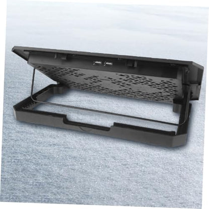 Toddmomy Laptop Cooling Pad 15.6 Inch with 6 Fans, Quiet Adjustable Speed Laptop Cooler Stand with Blue LED Light, Portable Cooling Fan Base for Gaming and Office Use