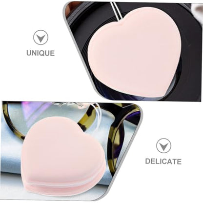 Heart-Shaped Macaron Phone Screen 10-Pack Portable Lens Cleaning Cloths for Eyeglasses Camera Lenses and Electronics Cartoon Hanging Accessory - color: Pink
