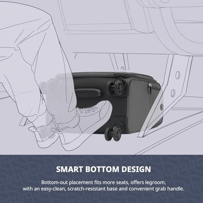 Verage Underseat Carry On Luggage with Wheels,14.5-Inch Plus Underseat | Personal Item Bag,Airline Approved, Laptop Compartment, USB Charging Port - color: Grey, size: 14.5-Inch Plus Underseat