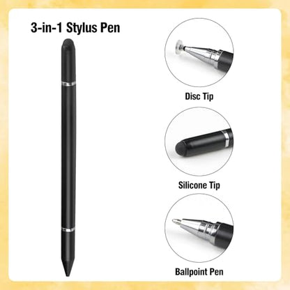 Screen Protector & Stylus Pen Compatible With 15 inch Digital Calendar | 2 Pack Screen Protector & 3-in-1 Stylus Pen for 15 inch Digital Calendar,Anti-Glare, Fingerprint & Smudge Resistant