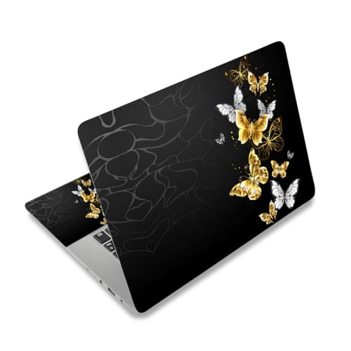 Laptop Skin Sticker Decal,12" 13" 13.3" 14" 15" 15.4" 15.6" Laptop Skin Sticker Protector Cover for Toshiba Hp Samsung Dell Apple Acer Leonovo Sony Asus Laptop Notebook (Cool Butterflies) - color: Cool Butterflies