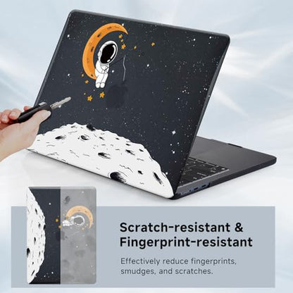 Funut Compatible with MacBook Pro 13 inch Case 2025 2024 2023-2016 M2 M1 | Case for MacBook Pro 13 inch A2338 A2289 A2251 A2159 A1989 A1708 A1706 Funut Plastic Hard Case & 2 Keyboard Cover, Astronaut - color: #Space Astronaut, size: 2016-2024 Macbook Pro