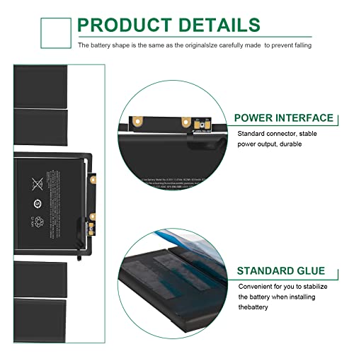 Fancy Buying MacBook pro A1819 A1706 Replacement Battery for MacBook Pro 13 inch A1706 Late 2016 Mid 2017, EMC 3071, EMC 3163 Laptop Battery NO. MPDK2LL/A, MPXW2LL/A, MPXX2LL/A, MQ002LL/A - size: 9.33*4.2*0.28inch A1706