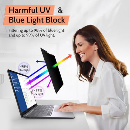 Mamol Magnetic Privacy Screen for 13.5 inch Microsoft Surface Laptop 6/5/4/3/2/1, Removable Anti Spy Glare Blue Light Filter, Surface Laptop Privacy Screen Protector 13.5 in