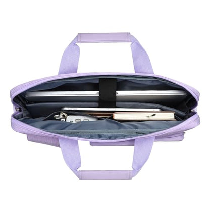 MOSISO Laptop Shoulder Bag 16 inch, 15-15.6 inch Computer Bag | Compatible with MacBook Pro 16 inch, HP, Dell, Lenovo with 2 Raised&1 Flapover&1 Horizontal Pocket&Handle&Belt, Purple - color: Purple, size: 16 inch