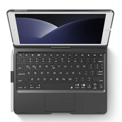Keyboard Case for iPad 10.2-inch (9th 8th 7th), Air 3rd Generation Black | Pekarejue 360 Swivel Rotatable Cover, Pencil Holder, Trackpad, Backlit Keys, , Fits iPad 10.2"(9th/8th/7th) & Air 3rd Gen - color: Black, size: iPad 10.2"(9th-7th)& Air 3rd 10.5“