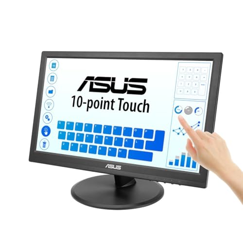 ASUS VT168HR 15.6" Full HD 1366X768 HDMI Back-lit LED Monitor, Black - style: 16" TN Touch