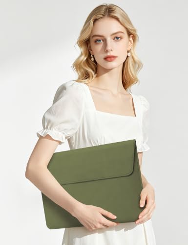 HYZUO 13 Inch Laptop Case Sleeve Bag with Adjustable Stand, Olive Green | for MacBook Air 13 M5 A3449 M4 M3 M2 M1 2026-2018, 13" MacBook Neo 2026, MacBook Pro 13 M2 M1 2026-2016, Surface Pro, XPS 13 - color: Olive Green, size: 13 Inch