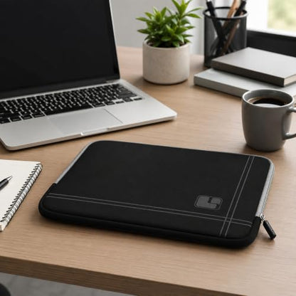 13 Inch Laptop Sleeve Neoprene Padded Case for Work and Commute - Gray - color: Gray