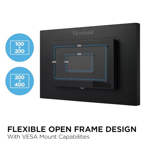 ViewSonic TD3207 32 Inch 1080p Touch Screen Monitor, 10-Point Multi-Touch for Information Kiosks and Public Displays, 7H Hardness Glass, Advanced Ergonomics, HDMI, DisplayPort, USB - style: 32-Inch