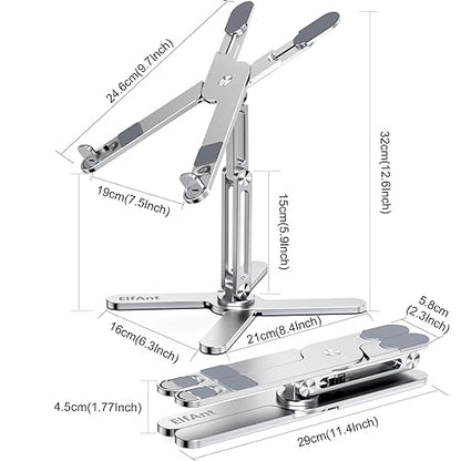 Laptop Stand 360 Degree Rotation Adjustable Portable for 10" - 17" Laptop Tablet