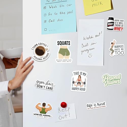 10Pcs Personal Trainer Stickers Fitness Motivation Vinyl Decals Waterproof Personal Trainer Sticker Pack for Laptop Water Bottle Journal, Gym Gift for Trainers Clients Athletes - color: Personal Trainer