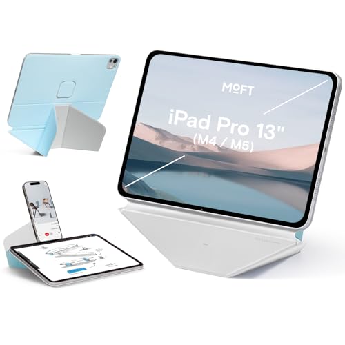 MOFT Dynamic Folio Tablet Stand for Desk Compatible with iPad Pro 13-inch (M5 2025/M4 2024), Slim Magnetic Tablet Holder Case with 20+ Viewing Angles, Soothing Mist x Misty Cove - color: Soothing Mist x Misty Cove, size: iPad Pro 13"(M5 2025/M4 2024)