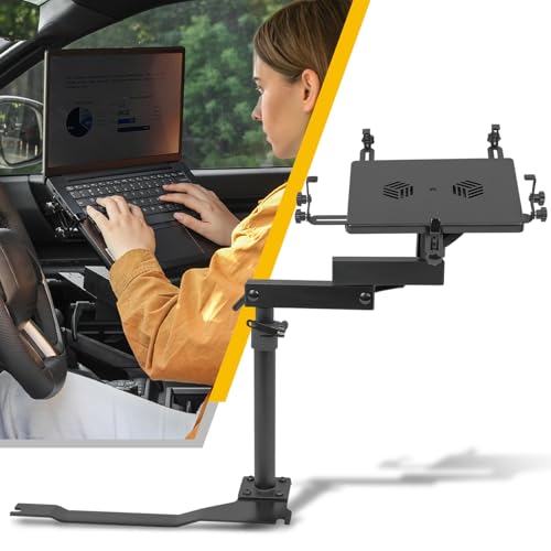 Truck Laptop Mount Fit for 2024 2025 2026 Toyota Tacoma Computer Mount Stand Holder Desk Tablet Holder Accessories, for Passenger Seat Fit Laptop Up to 17"