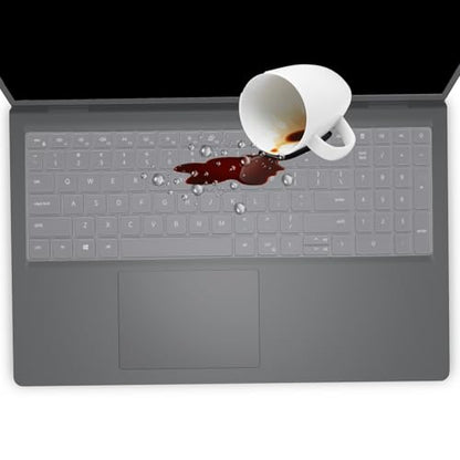 Keyboard Cover for Dell 15 Laptop DC15250 DC15255, Dell 16 DC16250 DC16251 DC16255 DC16256 & 16 Plus/16 Plus 2-in-1 DB06250 DB16250 DB16255 (NOT Fit Dell 16 Premium Laptop DA16250)-Clear - color: Clear