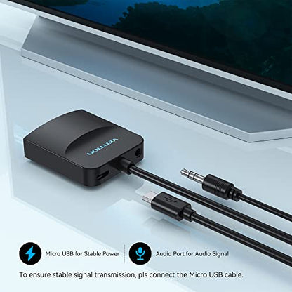 VENTION VGA to HDMI 3.3FT - 1080P Video Dongle Adaptador VGA Converter with Audio Cable and Micro USB Cable, Male to Female for PC,Monitor HDTV (Note: Not Bi-Directional) - color: 3.3FT