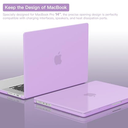 CISSOOK for MacBook Pro 14 Inch 2026 2025 2024 2023 2022 2021, Purple Hard Shell Cover for MacBook Pro 14.2" M1 M2 M3 M4 M5 Pro/Max Chip A2442 A2779 A2918 A2992 A3112 A3185 A3401 A3434 - color: Pro14inch-Matte Purple