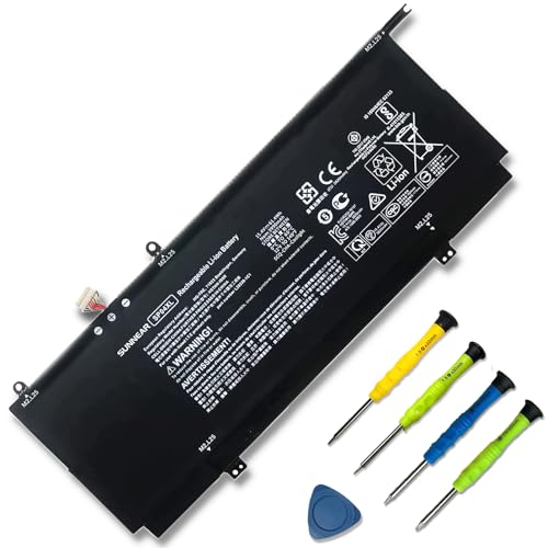SP04XL L28764-005 Laptop Battery Replacement for HP Spectre X360 13T-AP000 13-AP0053DX 13-AP0XXX 13-AP0013DX 13-AP0045NR Series HSTNN-IB8R HSTNN-OB1B L28538-AC1 TPN-Q203 61.4Wh - size: 12.48*5.31*1.26 inches SP04XL