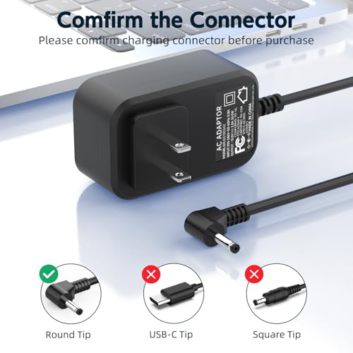 12V 2A 24W Laptop Charger Compatible with Gateway GWNC21524 GWTN133 GWTC116 AC Adapter Power Supply Cord