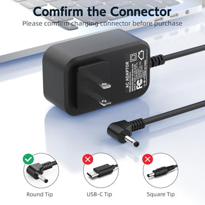 12V 2A 24W Laptop Charger Compatible with Gateway GWNC21524 GWTN133 GWTC116 AC Adapter Power Supply Cord