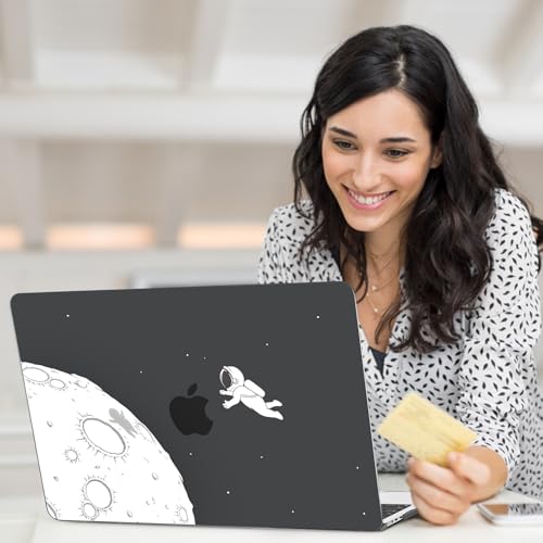 AKIT for MacBook Air 13 inch Case M5 M4 M3 M2 2026-2022, Astronaut Pattern | A3449 A3240 A3113 A2681, Funny Pattern Hard Shell Laptop Case+Screen Protector+Keyboard Cover for MacBook Air 13.6 inch - color: Astronaut