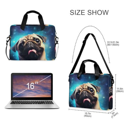 ALAZA Purple Dragon Laptop Case Bag Sleeve Portable Crossbody Messenger Briefcase w/Strap Handle, 13 14 15.6 inch - color: Multicolor5