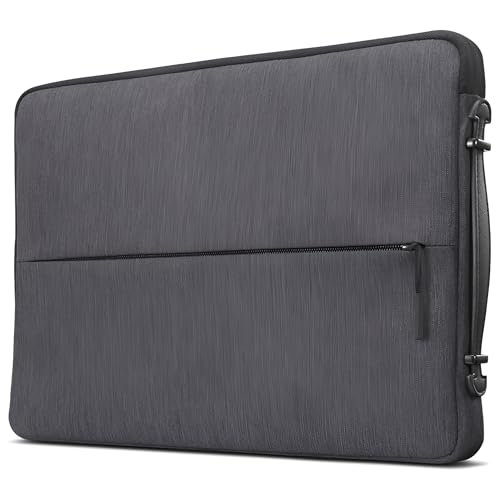 Lenovo Urban Laptop Sleeve 15.6 Inch for Laptop/ Notebook/Tablet Compatible with MacBook Air/Pro Water Resistant - Charcoal Grey - size: 15.6 inch