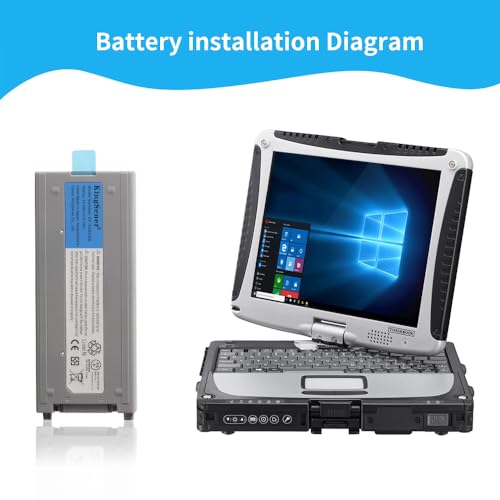 CF-VZSU48 Laptop Battery for Panasonic Toughbook CF-19 CF19 CF-VZSU28 CF-VZSU48U CF-VZSU50 6CELL 10.65V 58WH | Compatible with Panasonic Toughbook CF-19 MK1-MK8 Series, CF-VZSU28/48U/50/48R/58U. 6-Cell Li-ion