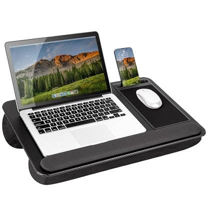 LAPGEAR Home Office Pro Lap Desk - Black Carbon, Fits 15.6” Laptops - color: Black Carbon, size: Home Office Pro W/Wrist Rest